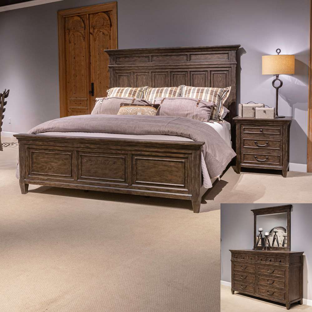 Liberty Furniture - Paradise Valley Queen Panel Bed, Dresser & Mirror, Night Stand - 297-BR-QPBDMN veiw 1