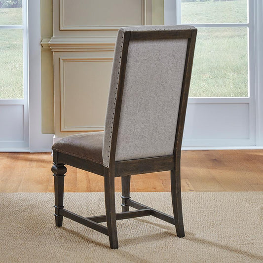 Liberty Furniture - Paradise Valley Uph Side Chair in Saddle Brown - 297-C6501S veiw 2