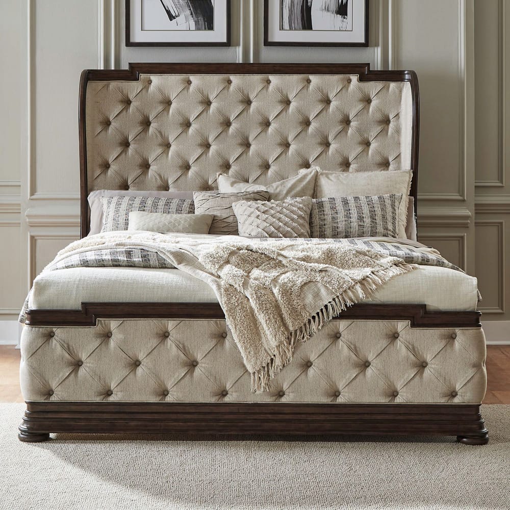 Liberty Furniture - Provence Park King Shelter Bed, 2 Night Stands - 765-BR-KSH2NS view 12