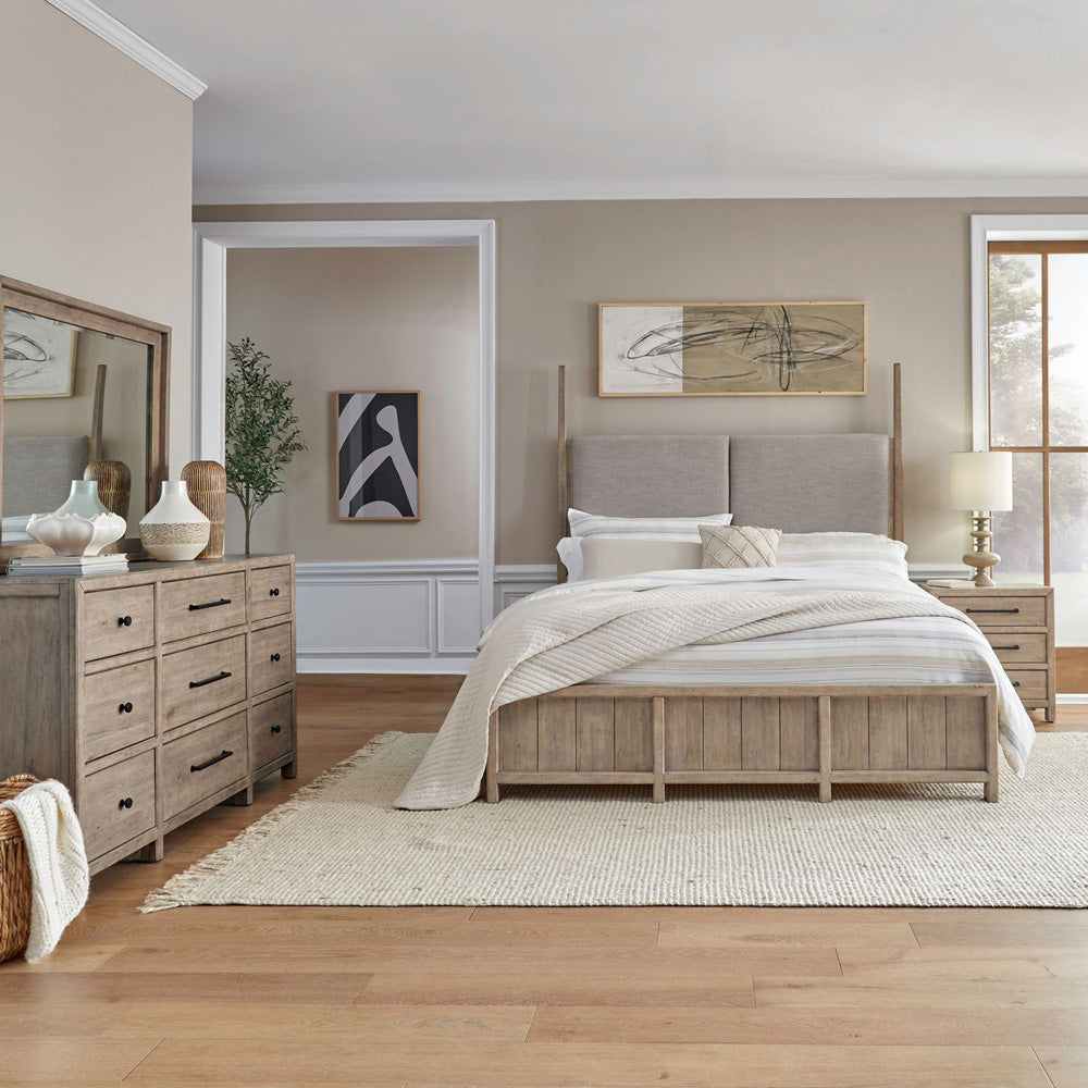 Liberty Furniture - Proximity Place King Poster Bed, Dresser & Mirror, Night Stand - 780-BR-KPSDMN view 1