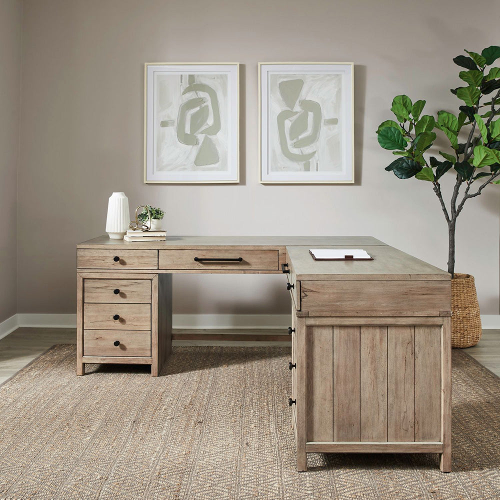 Liberty Furniture - Proximity Place L Shaped Desk Set - 780-HO-LSD view 8