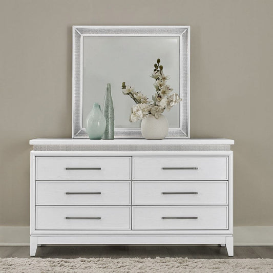 Liberty Furniture - Reflections - Dresser & Mirror in White - 781-BR-DM view 2