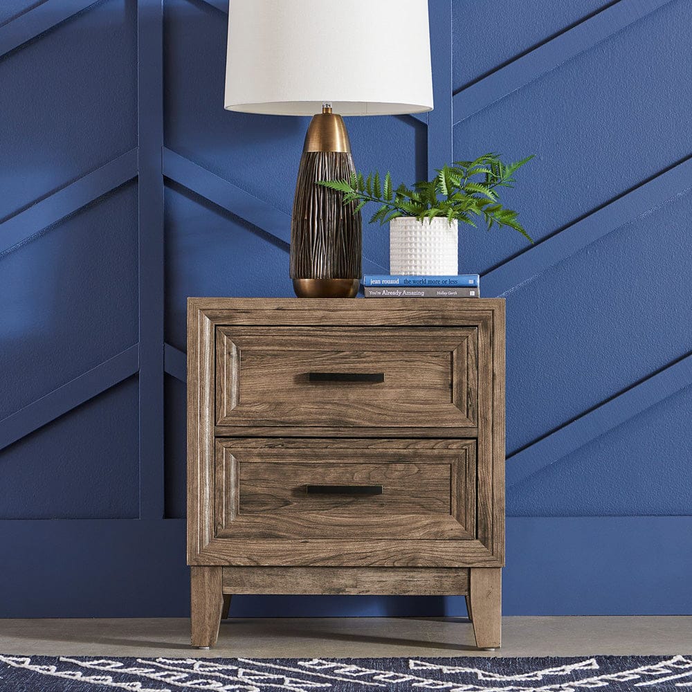 Liberty Furniture - Ridgecrest - King Storage Bed, Dresser & Mirror, Night Stand in Brown - 384-BR-KSBDMN view 4