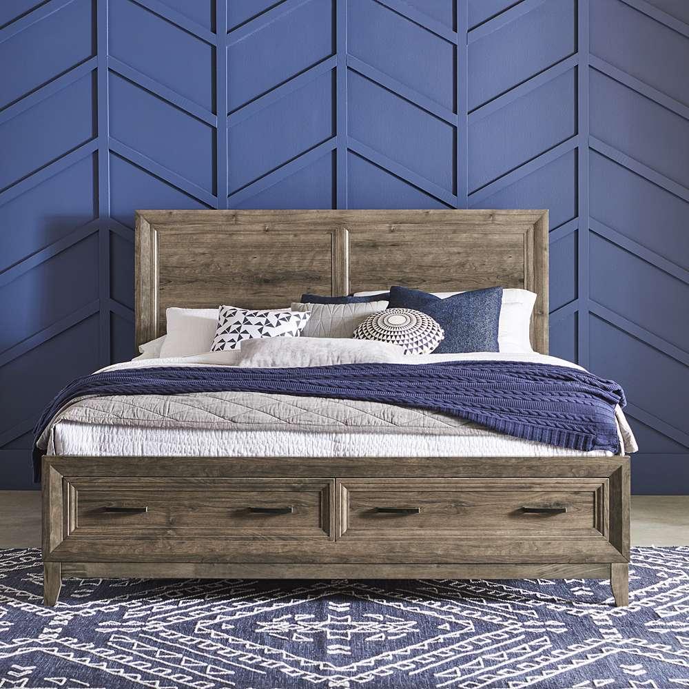Liberty Furniture - Ridgecrest King Storage Bed - 384-BR-KSB veiw 1