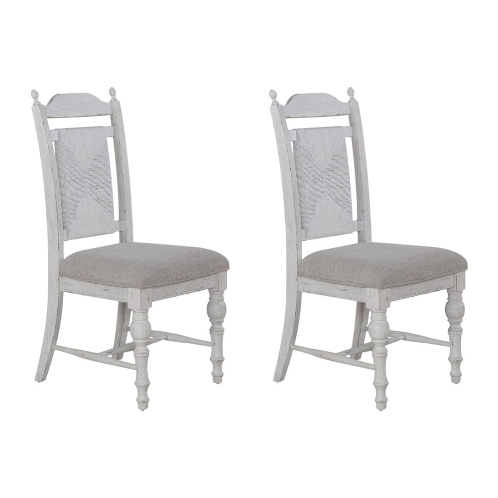 Liberty Furniture - River Place - Panel Back Side Chair (RTA) - Set of 2 in White - 237-C9101S-2PK view 1
