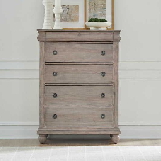 Liberty Furniture - Rustic Traditions 5 Drawer Chest - 589WT-BR41 view 2