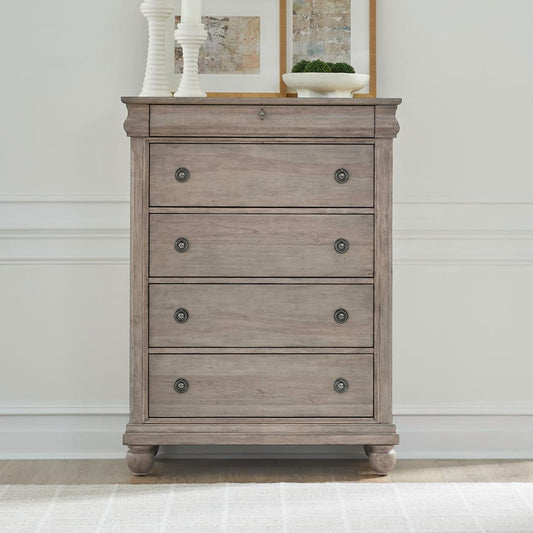 Liberty Furniture - Rustic Traditions 5 Drawer Chest - 589WT-BR41 view 2