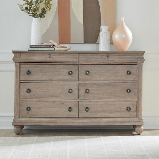 Liberty Furniture - Rustic Traditions 8 Drawer Dresser - 589WT-BR31 view 2