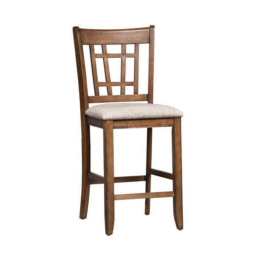 Liberty Furniture - Santa Rosa 24 Inch Lattice Back Counter Chair in Antique Honey - 227-B920124 veiw 2