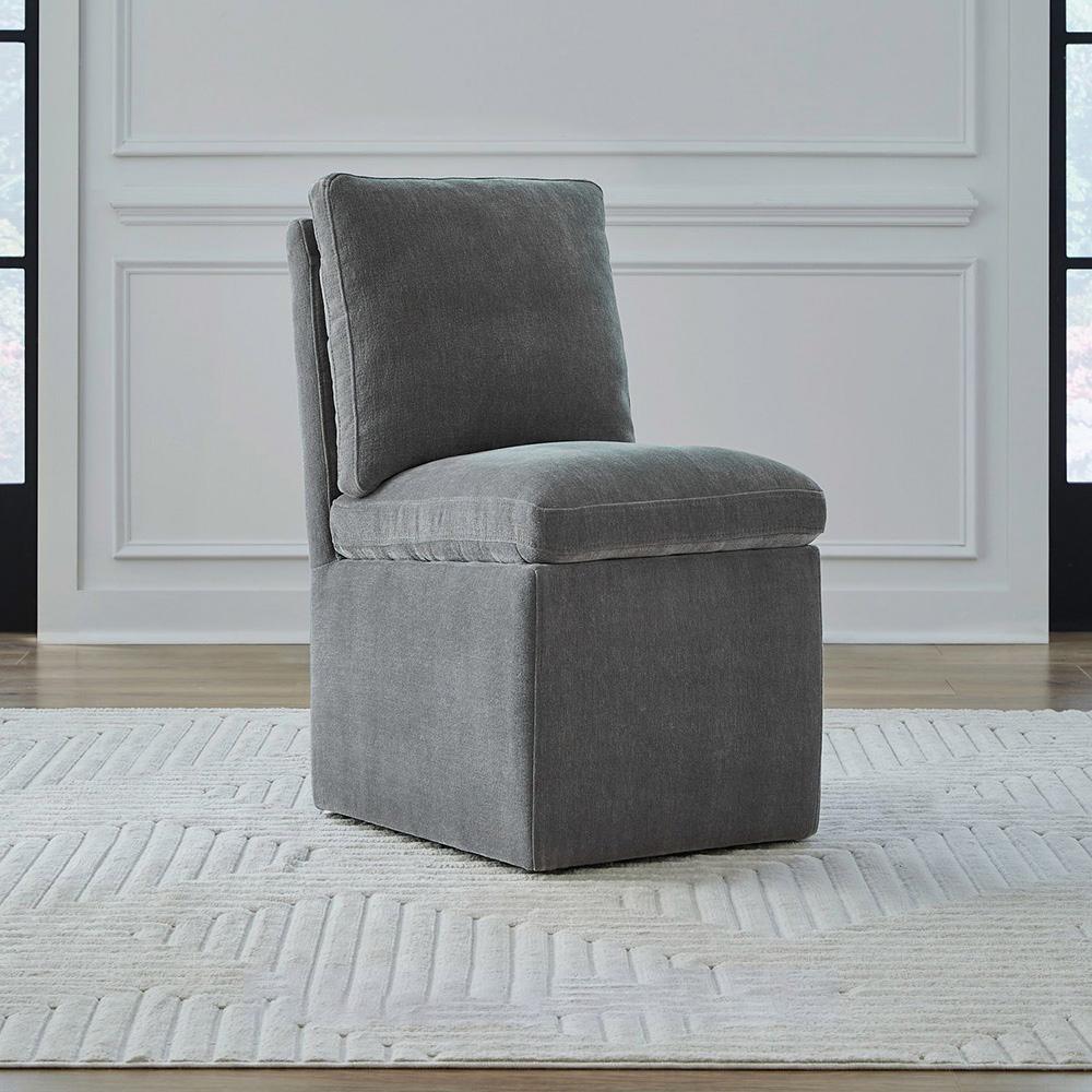 Liberty Furniture - Accent Dining Sapphire Accent Dining Chairs - Set of 4 in Ivory, Sapphire, Truffle, & Wicker Fabric - 733-ADCH-SP4PK veiw 1