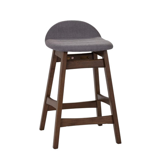 Liberty Furniture - Space Savers 24 Inch Counter Chair - Grey in Satin Walnut - 198-B650124-GY veiw 2