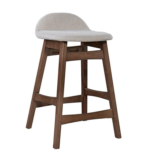 Liberty Furniture - Space Savers 24 Inch Counter Chair - Light Tan in Satin Walnut - 198-B650124-TN veiw 2