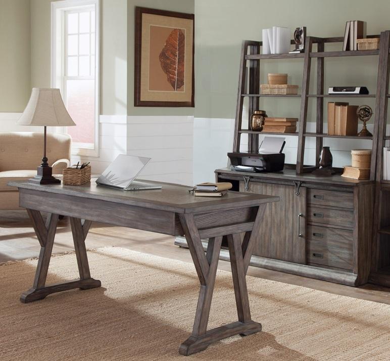 Liberty Furniture - Stone Brook Complete Desk - 466-HOJ-CDS veiw 1