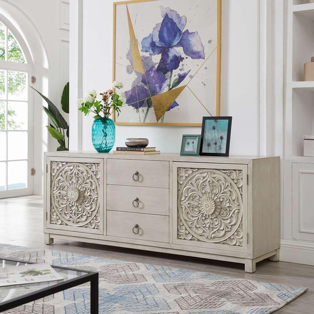 Liberty Furniture - Sundance 2 Door 3 Drawer Accent Cabinet - 2057W-AC7229 veiw 1