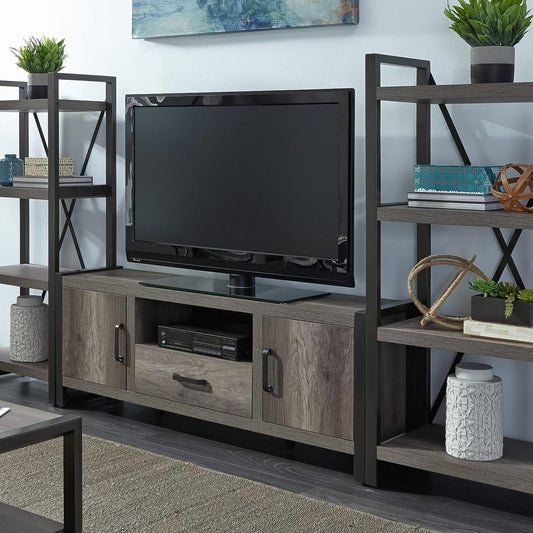 Liberty Furniture - Tanners Creek Entertainment Center with Piers - 686-ENTW-ECP veiw 2