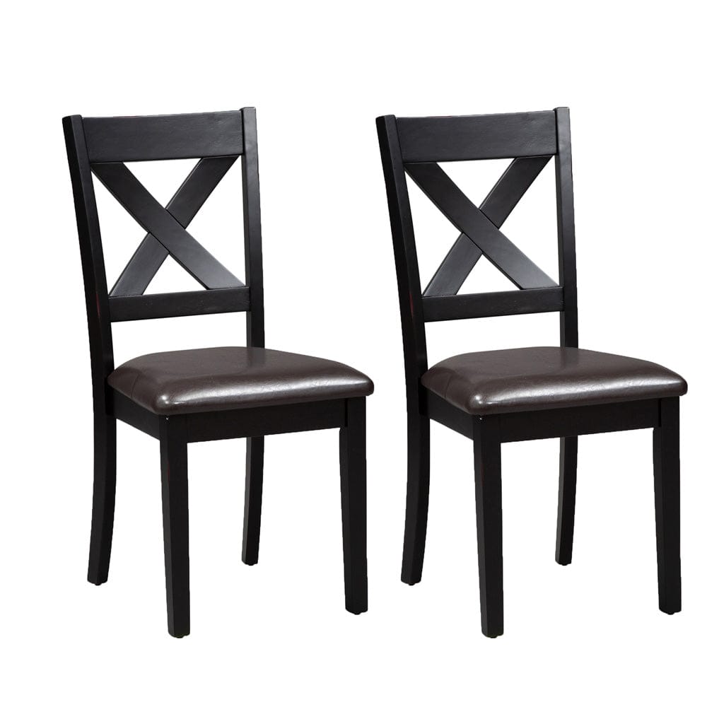 Liberty Furniture - Thornton - X Back Side Chair- Pack of 2 in Black - 464-CD-2PK-2PACK view 1
