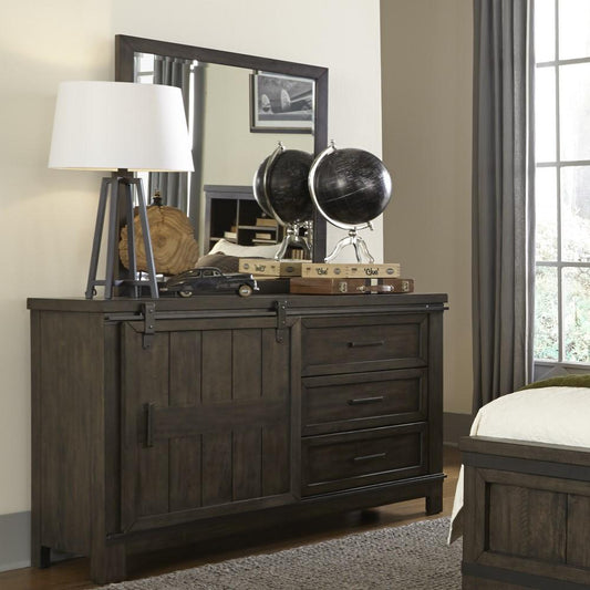 Liberty Furniture - Thornwood Hills Dresser & Mirror - 759-YBR-DM veiw 2