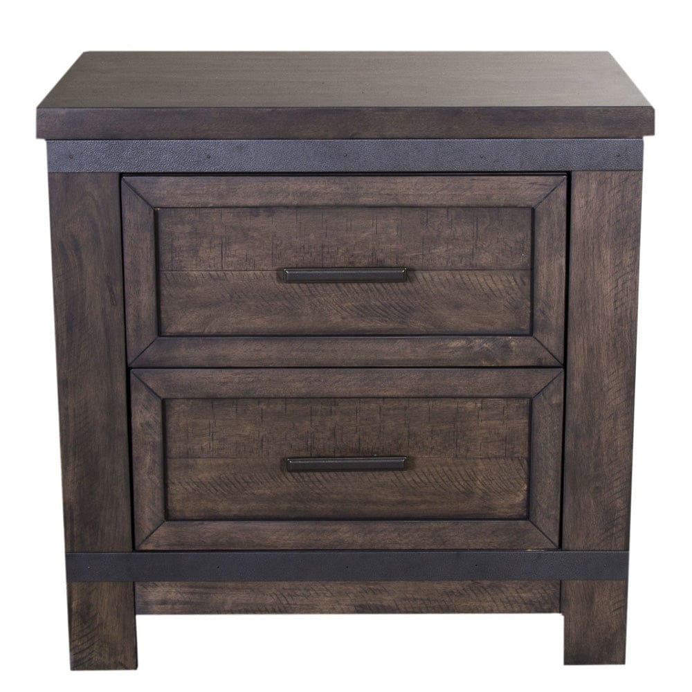 Liberty Furniture - Thornwood Hills - King Bookcase Bed, Dresser & Mirror, Chest, Night Stand in Brown - 759-BR-KBBDMCN view 6