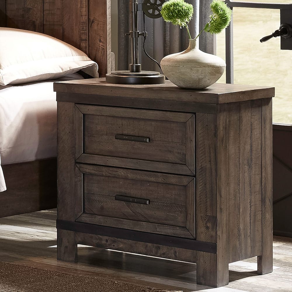 Liberty Furniture - Thornwood Hills Queen Storage Bed, 2 Night Stands - 759-BR-QSB2NS view 10