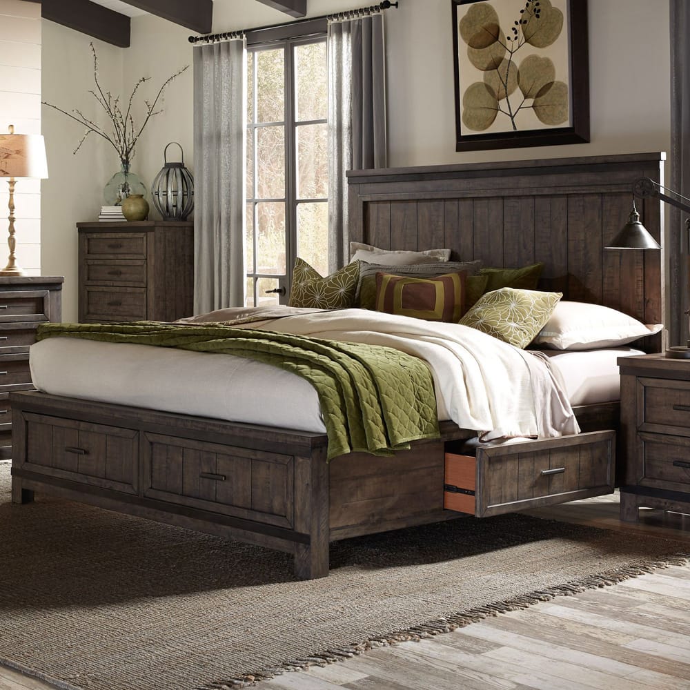 Liberty Furniture - Thornwood Hills Queen Two Sided Storage Bed, 2 Night Stands - 759-BR-Q2S2NS view 10