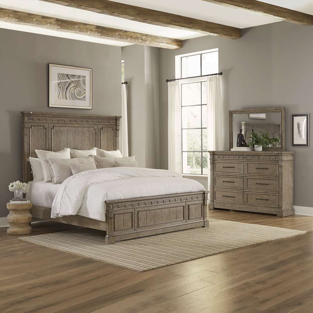 Liberty Furniture - Town & Country Queen Panel Bed, Dresser & Mirror - 711-BR-QPBDM veiw 1