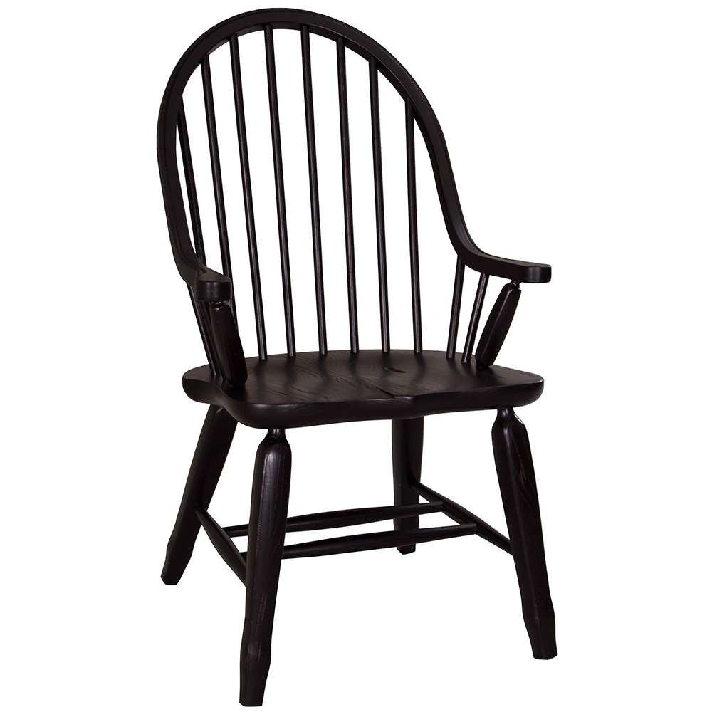 Liberty Furniture - Treasures Bow Back Arm Chair In Black - 17-C4051 veiw 1