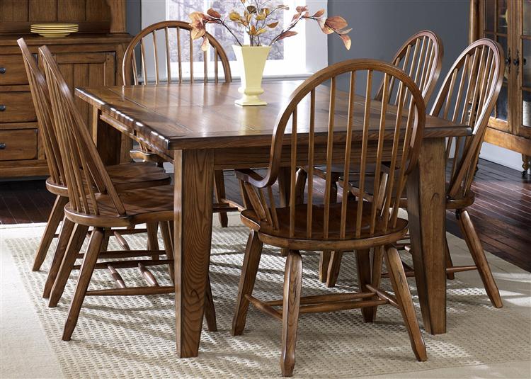 Liberty Furniture - Treasures Rectangular Leg Table In Oak - 17-T4408 veiw 1