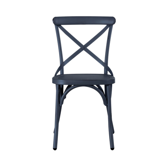 Liberty Furniture - Vintage Series X Back Side Chair - Navy-Set of 2 - 179-C3005-N-2PK view 2