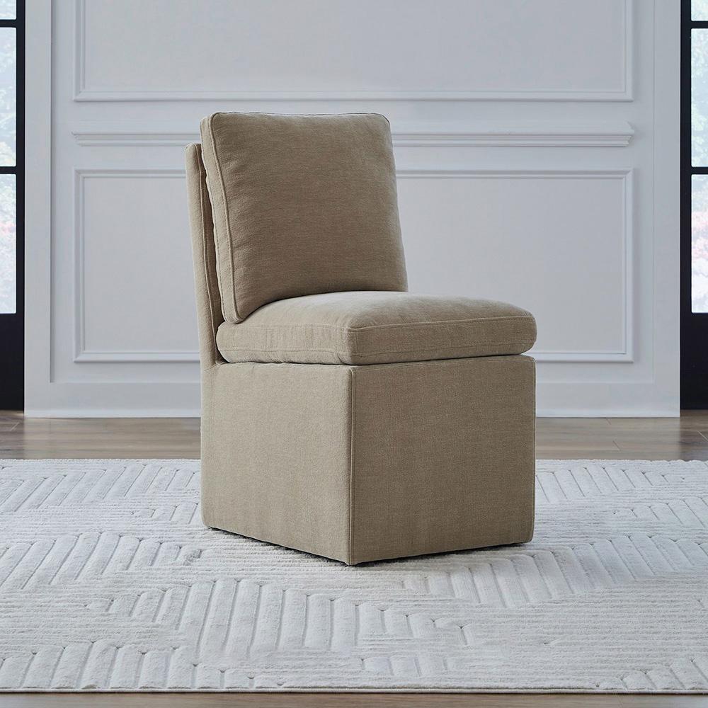 Liberty Furniture - Accent Dining Wicker Accent Dining Chairs - Set of 4 in Ivory, Sapphire, Truffle, & Wicker Fabric - 733-ADCH-WK4PK veiw 1