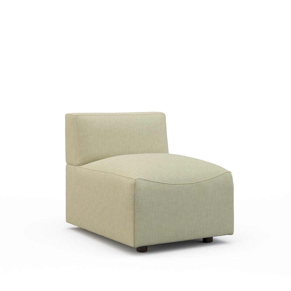 Lillian August - Austin Armless Chair in Crystal-Natural - LA9212AC-Crystal-Natural view 1