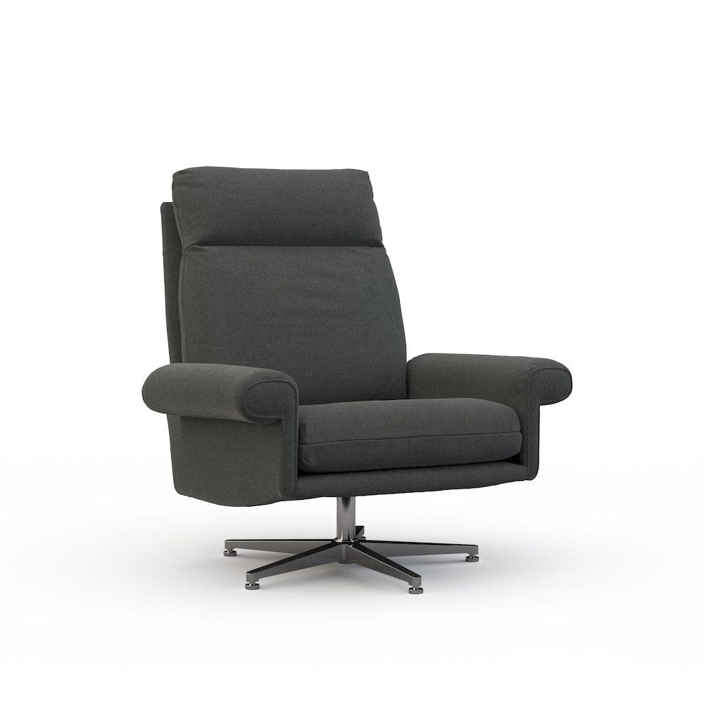 Lillian August - Beckman Chair in Cristo-Charcoal - U159-OC-Cristo-Charcoal view 1
