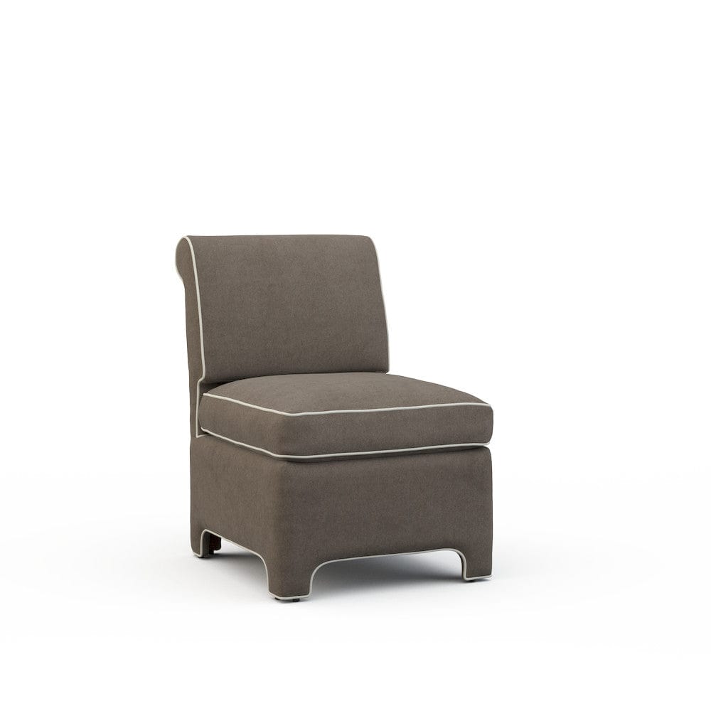 Lillian August - Billie Chair in Limestone-Charcoal - U185-C1-Limestone-Charcoal view 1