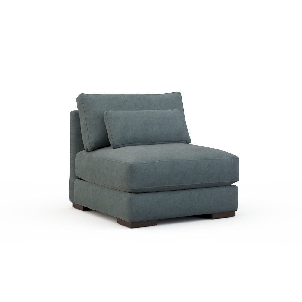 Lillian August - Botero Armless Chair in Limestone-Blue - U122-A1-Limestone-Blue view 1