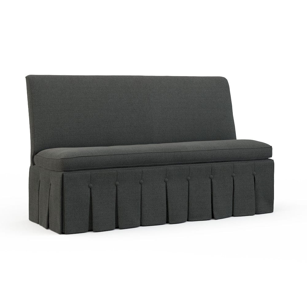 Lillian August - Briland Armless Banquette in Cristo-Charcoal - LA5125AL-Cristo-Charcoal view 1