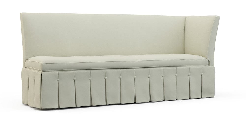 Lillian August - Briland Left Arm Corner Banquette in Heather-White - LA5125QL-Heather-White view 1