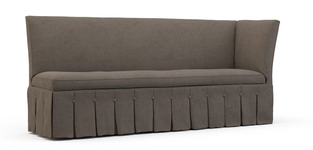 Lillian August - Briland Left Arm Corner Banquette in Limestone-Charcoal - LA5125QL-Limestone-Charcoal view 1