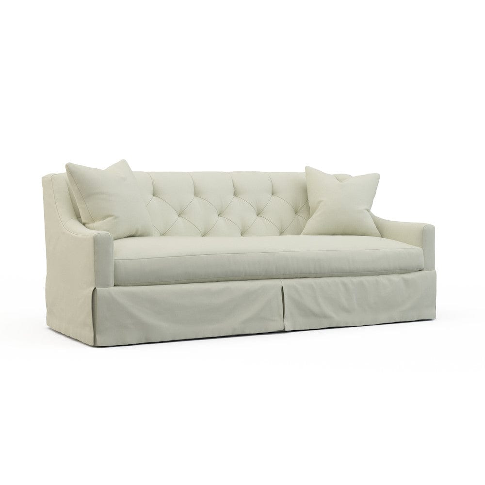 Lillian August - Camille Mid Sofa in Heather-White - LA7141M-Heather-White view 1