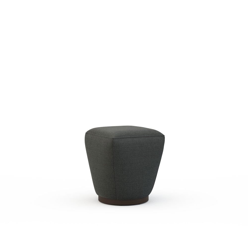 Lillian August - Colette Ottoman in Cristo-Charcoal - U183-O1-Cristo-Charcoal view 1