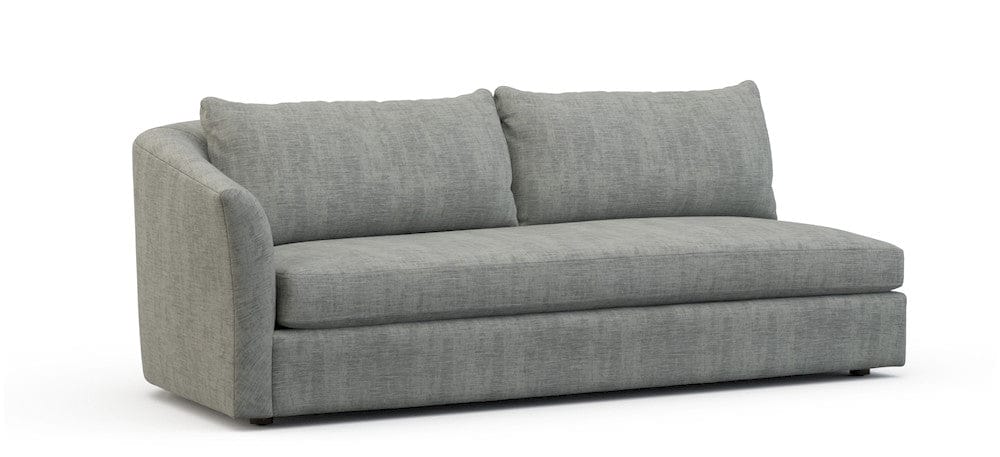 Lillian August - Crescent Left Arm Sofa in Castine-Grey - U148-SL-Castine-Grey view 1