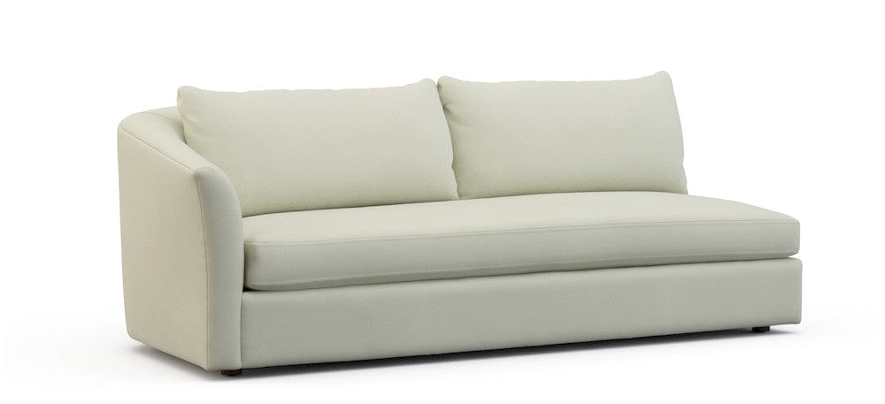 Lillian August - Crescent Left Arm Sofa in Heather-White - U148-SL-Heather-White view 1