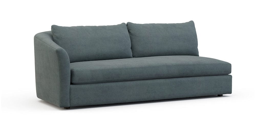Lillian August - Crescent Left Arm Sofa in Limestone-Blue - U148-SL-Limestone-Blue view 1