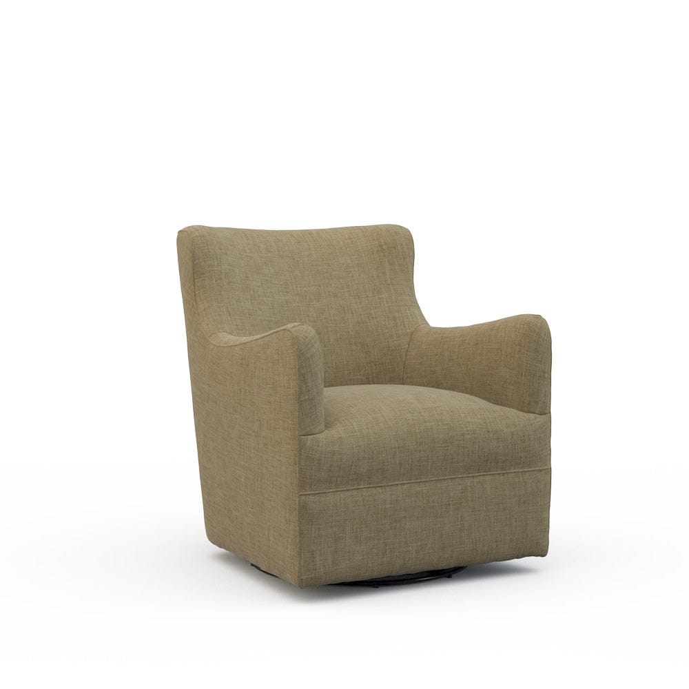 Lillian August - Dalia Swivel Chair in Crystal-Camel - U165-C3-Crystal-Camel view 1