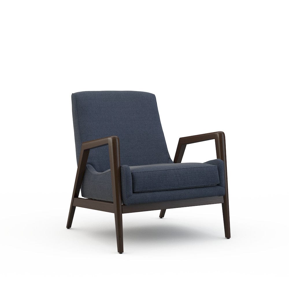 Lillian August - Dorian Chair in Cristo-Blue - U117-C1-Cristo-Blue view 1