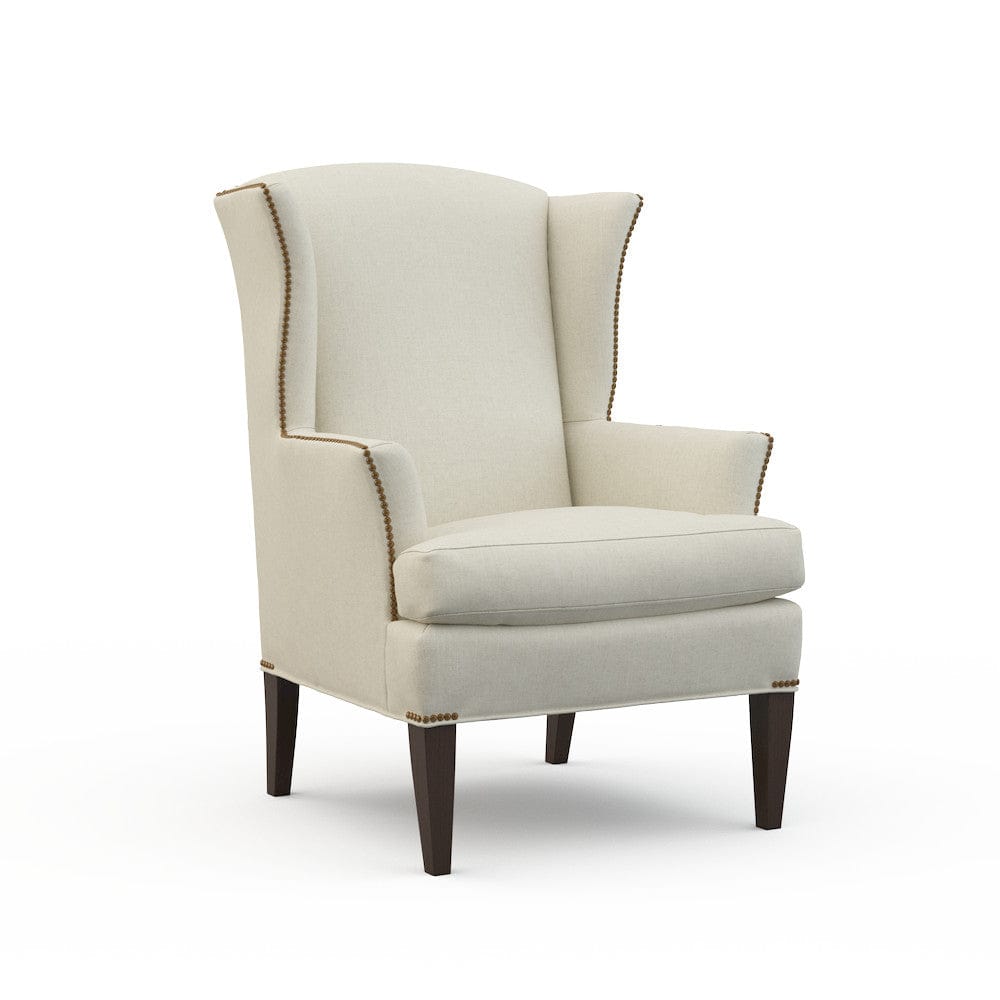 Lillian August - Edwardian Chair in Rayburn-Oatmeal - LA4116C-Rayburn-Oatmeal view 1
