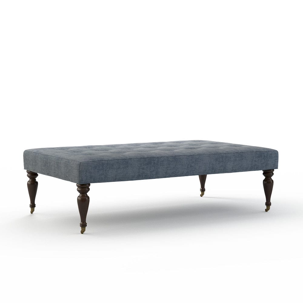 Lillian August - Fredric Ottoman in Castine-Slate - LA8131B-Castine-Slate view 1