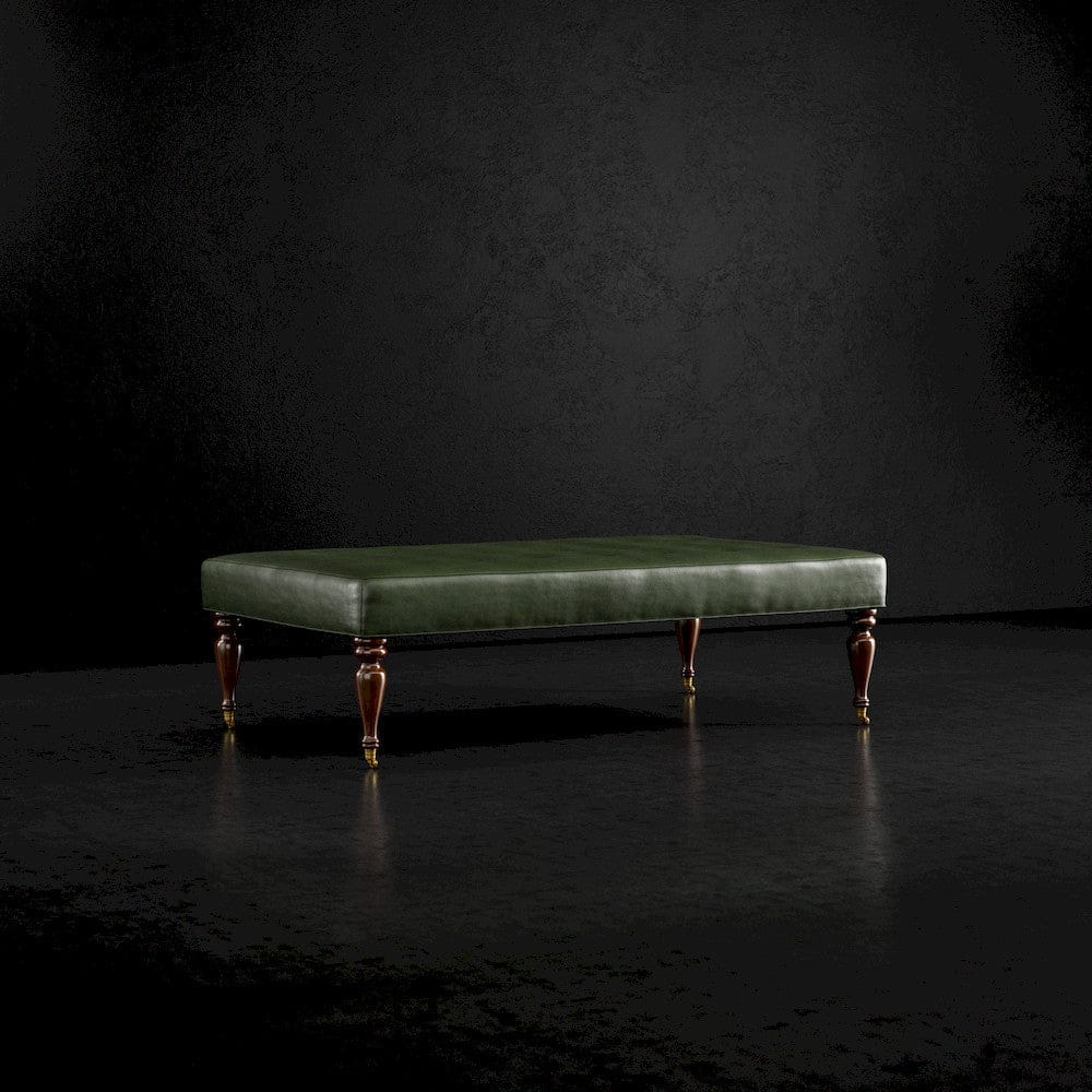 Lillian August - Fredric Ottoman in Gourmet-Pine-Black - LL8131B-Gourmet-Pine-Black view 1