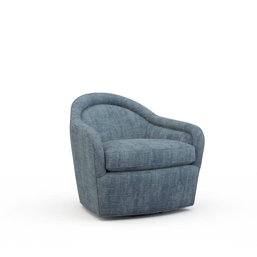 Lillian August - Gracie Swivel Chair in Castine-Slate - U157-C3-Castine-Slate view 1