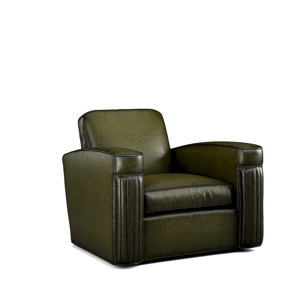 Lillian August - Jacques Swivel Chair in Sauvage-Olive-White - LL4119C-Sauvage-Olive-White view 1