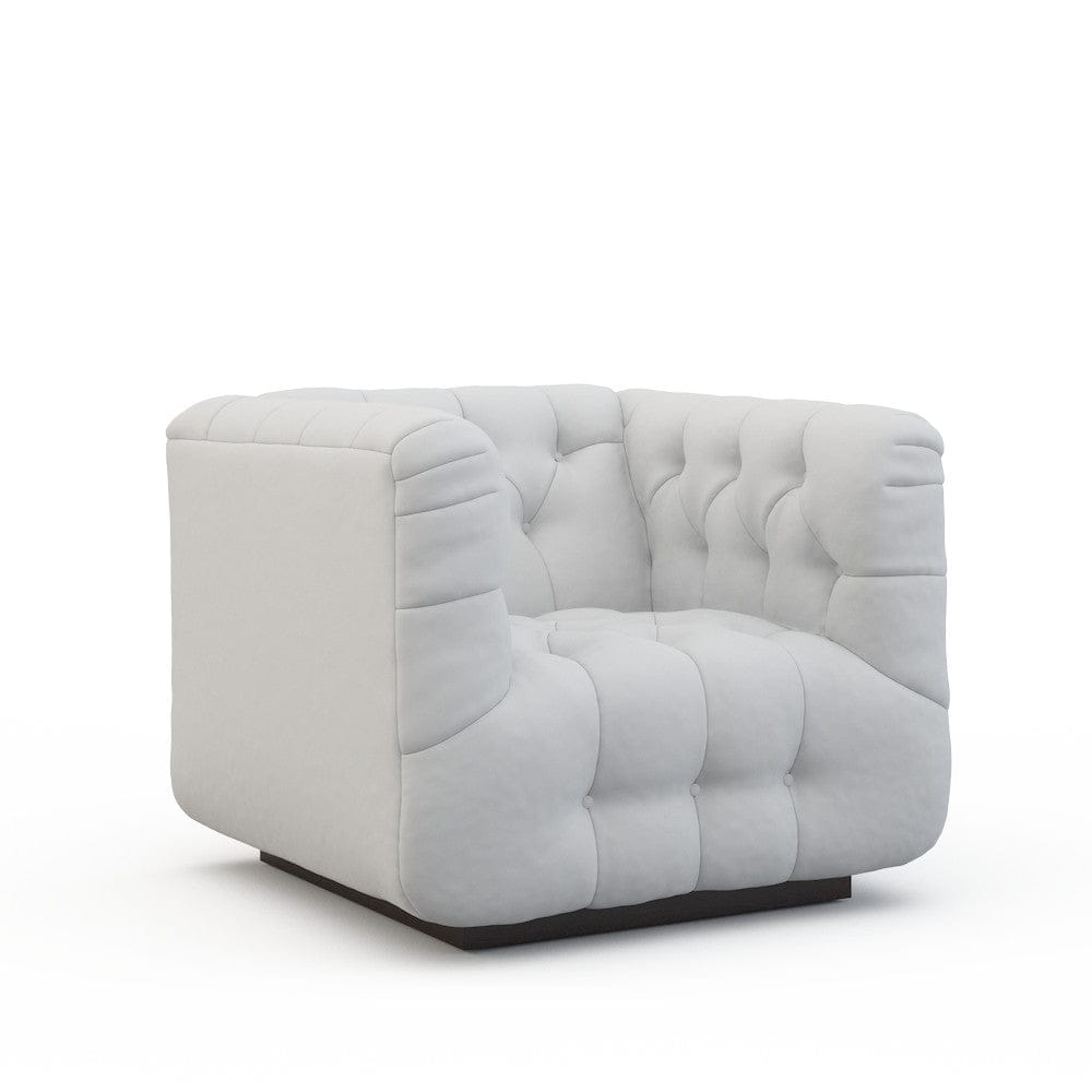 Lillian August - Jagger Chair in Heather-White - LA9104C-Heather-White view 1