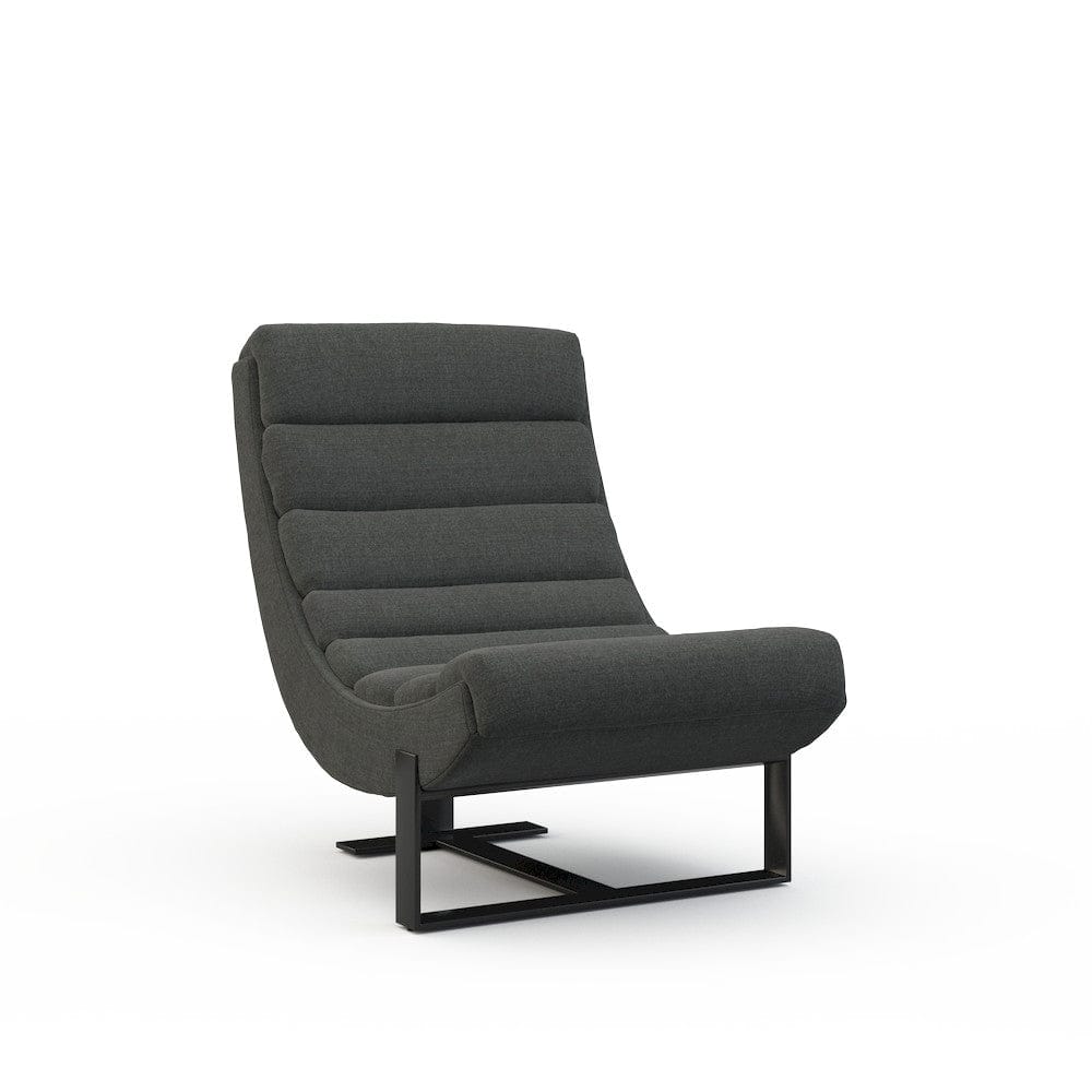 Lillian August - Jarne Chair in Cristo-Charcoal - U121-C1-Cristo-Charcoal view 1